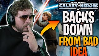 SWGoH BACKS DOWN from BAD Idea But I Am Concerned [upl. by Notlih]