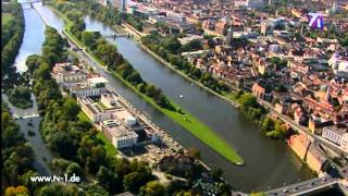 Schweinfurt aus der Luft  Überflug mit dem Hubschrauber [upl. by Ynnahc957]