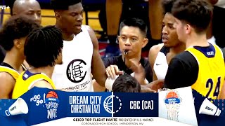 CBC VS Dream City Christtan 1 Ranked Player BIG DUNKS  Kijani Wright Grabs 26 BOARDS [upl. by Atteuqehs]