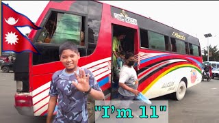 Youngest Bus Conductor In Nepal   Exploring Durbar Square  nepal kathmandu travelvlog [upl. by Elehcim]