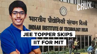 JEE Topper Prefers MIT Over IIT Twitter Reacts Strongly [upl. by Nylirek]