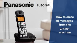 How to erase all messages from the answer machine on your Panasonic home phone [upl. by Nahtanod]