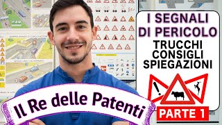 SEGNALI DI PERICOLO PT1  IL RE DELLE PATENTI  PATENTE B  ESAME DI TEORIA [upl. by Gregg]