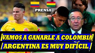 EL MENSAJE DEL TÉCNICO DE BOLIVIA ES ATACAR A COLOMBIA HABLA PRENSA BOLIVIANA [upl. by Lyrem]