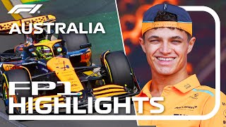 FP1 Highlights  2024 Australian Grand Prix [upl. by Nerland]