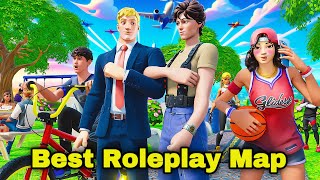 THE BEST FORTNITE ROLEPLAY MAP Fortnite Creative Map [upl. by Mariellen]