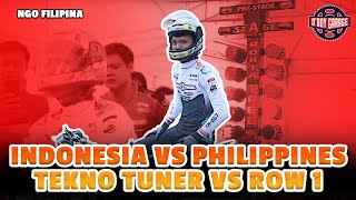 DRAG RACE NGO PHILIPPPINES INDONESIA VS FILIPINA  TEKNO TUNER VS ROW 1 [upl. by Ribal]