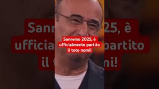 Sanremo 2025 è ufficialmente partito il toto nomi [upl. by Eelarol]