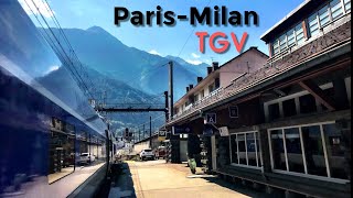 PARIS to MILAN by train Spectacular TGV through the Alps [upl. by Ramsdell]