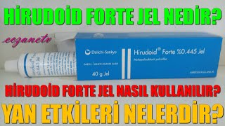 Hirudoid Forte Jel Nedir Hirudoid Forte Jelin Yan Etkileri Nedir Hirudoid Jel Nasıl Kullanılır [upl. by Macintyre]