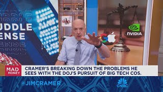 Cramer gives his take on the DOJ vs Big Tech [upl. by Toddie]