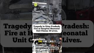 Tragedy in Uttar Pradesh Fire at Hospital Neonatal Unit Claims 10 Lives [upl. by Ylrae]