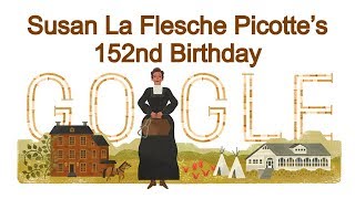 Susan La Flesche Picotte  Susan La Flesche Picotte’s 152nd Birthday  June 17 2017 Google Doodle [upl. by Irbua]