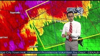 WAAYTV Limestone Co Athens Alabama Tornado Coverage 42814 45pm Part 1 [upl. by Louise]