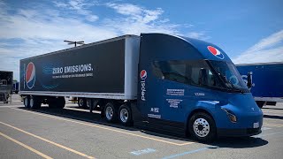 Pepsico explaining how it uses Tesla Semi electric trucks [upl. by Ardel]