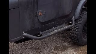 DIY Rock Slider step ups for the CJ7 [upl. by Leumhs498]