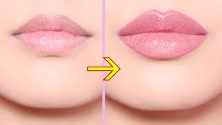 HOW TO GET BIGGER amp FULLER LIPS with 1 EASY MAKEUP TRICK [upl. by Hsoj]