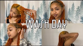 WASH DAY  RETWIST  tutorial [upl. by Nnylaf]