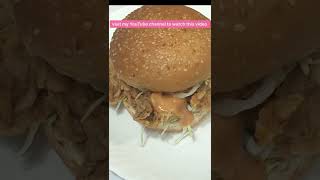 Zinger Burger Recipe  SHORTS  YTSHORTS  Bushra ka kitchen 2020 [upl. by Arymat78]