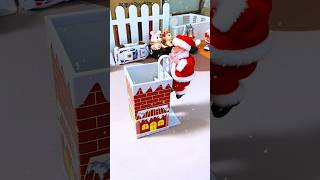 Electric Climbing Chimney Santa Claus Toy with Light amp Sound Effects [upl. by Hairakcaz]