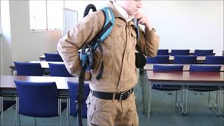 Makita DVC260 battery backpack vac from PowerVac [upl. by Airekahs300]