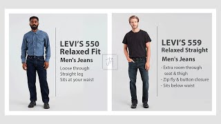 Levi’s 550 Vs 559 Jeans  Whats the difference [upl. by Nosyerg16]