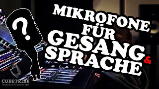 Mikrofone für Gesang und Sprache im Homestudio  Tutorial – Cubetribe Tonstudio Oldenburg [upl. by Nedyrb]