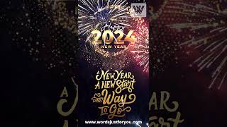 Happy New Year 2024 GIF Video with Sound for WhatsApp Status shorts 2024 happynewyear [upl. by Erde876]