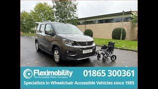 Peugeot Rifter Wheelchair Accessible Vehicle SF19EDX [upl. by Kluge]