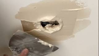 🔥 How to Fix a Small Hole in DRYWALL Panels 🛠️ [upl. by Eirrehc411]