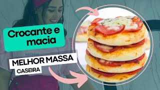 Receita de mini pizza macia e crocante sem ficar seca [upl. by Chas]