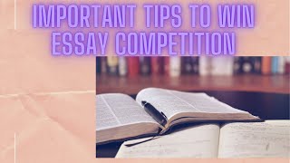 IMPORTANT TIPS FOR ESSAY COMPETITION📚 [upl. by Acissaj840]