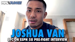 Joshua Van Unfazed by Opponent Changes Wants to be First to Finish Tagir Ulanbekov  UFC on ESPN 58 [upl. by Assirt]