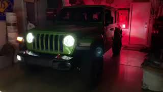 2019 Jeep Wrangler Rubicon Tazer JL Mini Lightshow [upl. by Eerat]