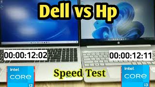 Dell vs Hp Laptop  dell inspiron core i3 11th gen vs hp core i3 11th generation  Speed Test [upl. by Holbrook]