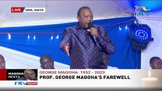 ExPresident Uhuru recognises Raila as his Party Leader eulogises Magoha [upl. by Islek682]