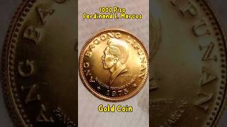 1000 Piso Ferdinand E Marcos Gold Coin coin oldcoins philippinecoins [upl. by Chilson]