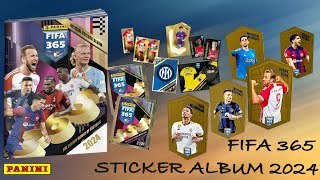 Panini FIFA 365 Sticker Album ECO Blister opening⎥The Golden World of Football 2024 [upl. by Ner]