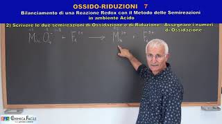 7OSSIDO RIDUZIONI Bilanciamento di una Reazione Redox con il Metodo delle Semireazioni 1 [upl. by Ajar]