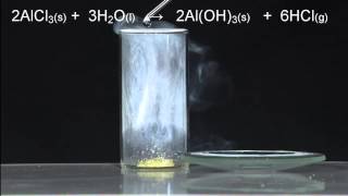 Reaction Hydrolysis AlCl3 [upl. by Lyrred70]