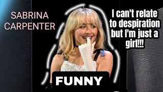 Sabrina Carpenter WEIRDEST moments  sabrina carpenter  funny moments [upl. by Ecnaret]