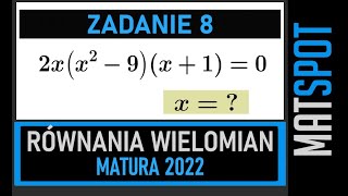 Równania wielomianowe  zadanie maturalne [upl. by Vyky]