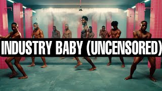 Lil Nas X Jack Harlow  INDUSTRY BABY Uncensored Video [upl. by Ttnerb866]