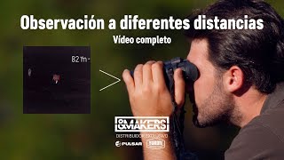 Observación a diferentes distancias con la visión térmica de Pulsar [upl. by Magdalena]