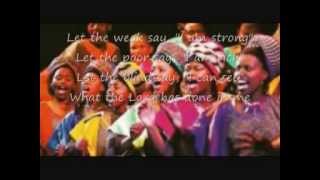 Hosanna By The Soweto Gospel Choir Lyrics [upl. by Einimod]