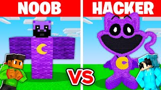 NOOB vs HACKER I Cheated In a CATNAP Build Challenge [upl. by Rambert523]