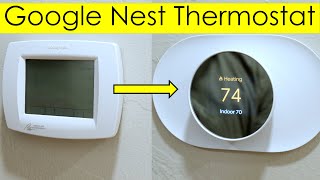 Google Nest Thermostat Install and Review [upl. by Vatsug]