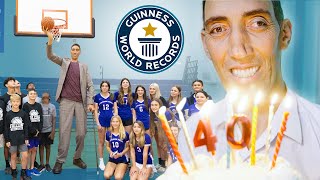 Worlds Tallest Man Celebrates 40th Birthday  Guinness World Records [upl. by Mohun]