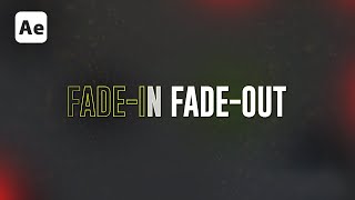 Advance FadeIn and FadeOut Text Animation in After Effects  MotionsFly [upl. by Almund13]