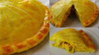 RECIPE  Creamy chicken pithivier enclosed puff pastry pie [upl. by Auria989]